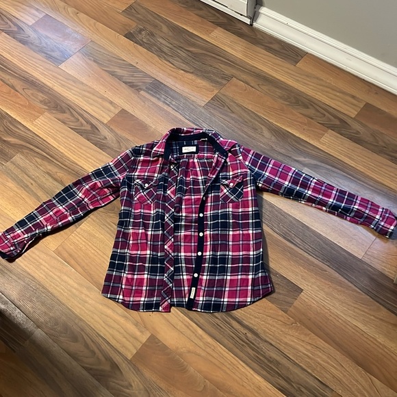 Weatherproof vintage, Pink plaid button down - Picture 1 of 4